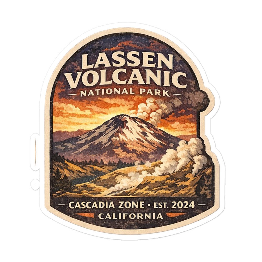 Lassen Peak Sticker