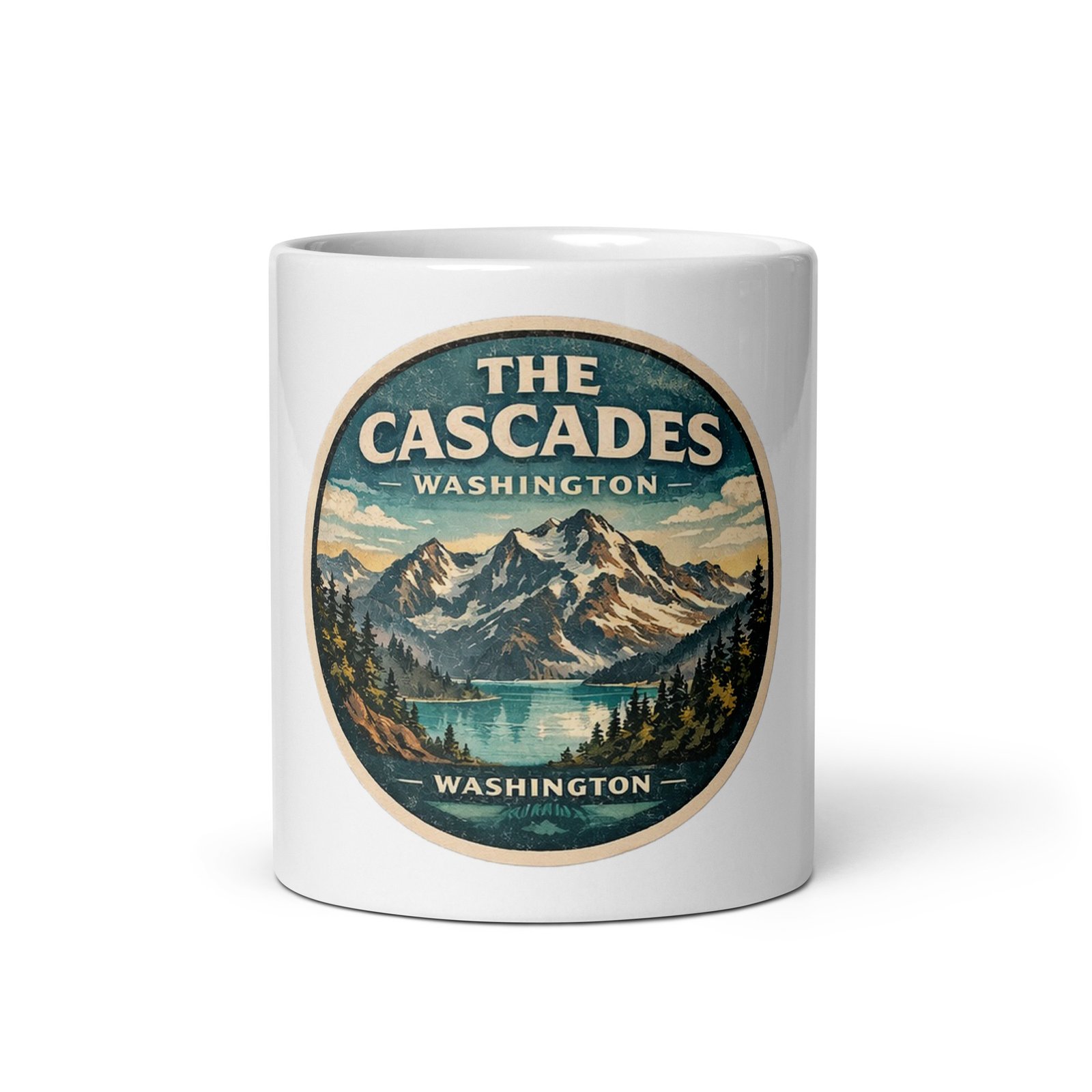 North Cascades White Mug - Image 4