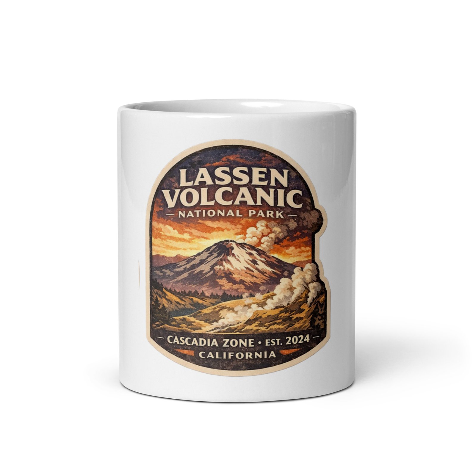 Lassen Peak White Mug - Image 4
