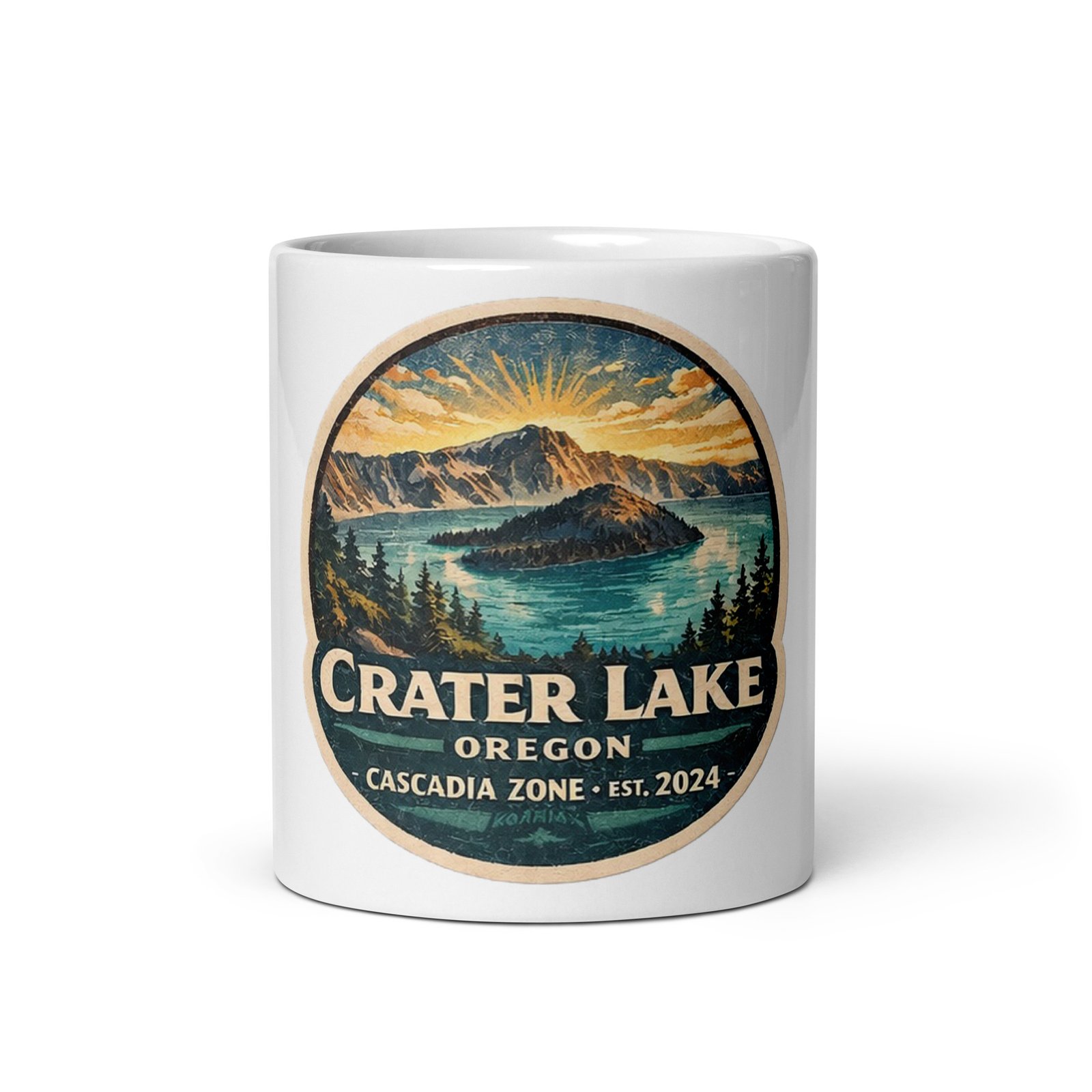 Crater Lake White Mug - Image 10