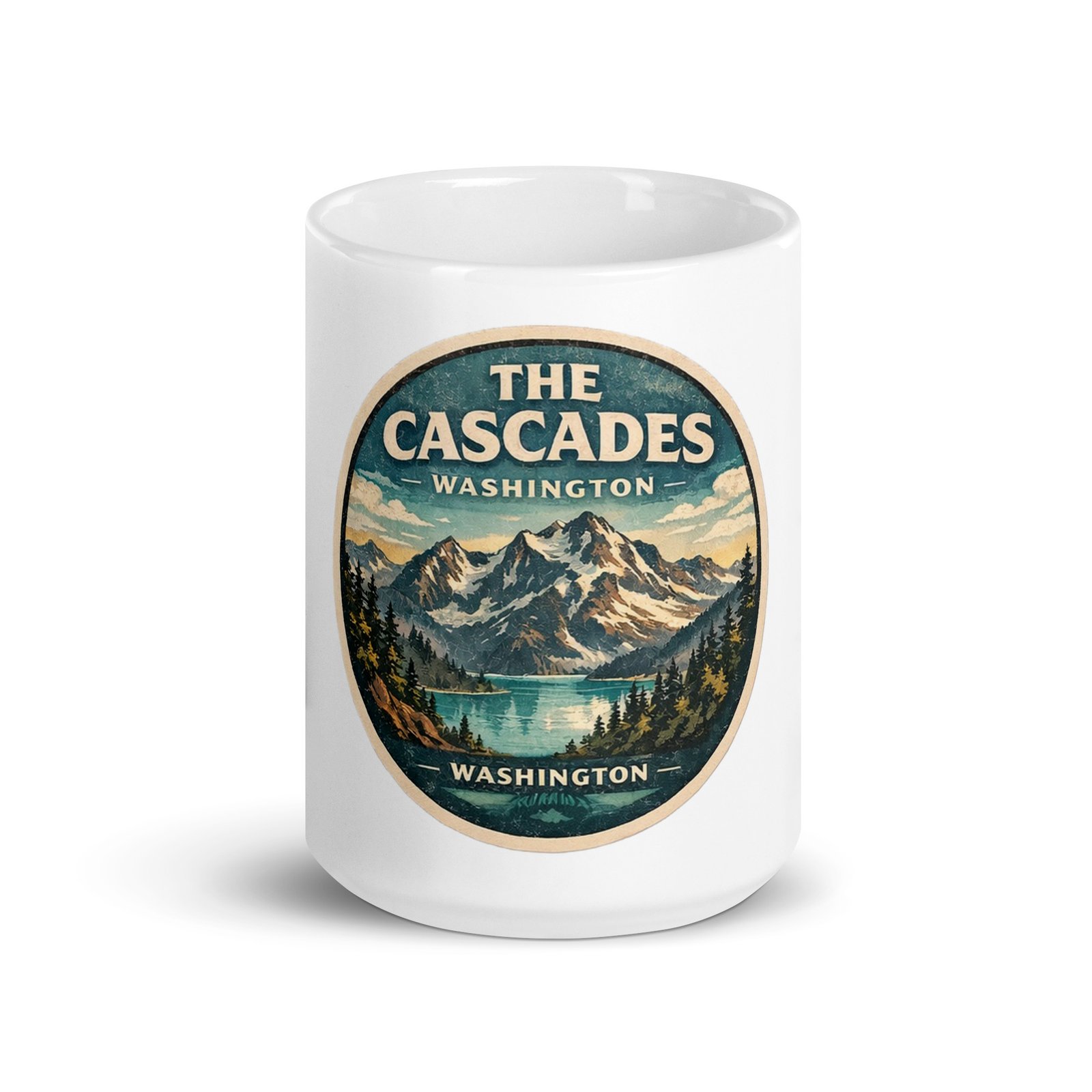 North Cascades White Mug - Image 7