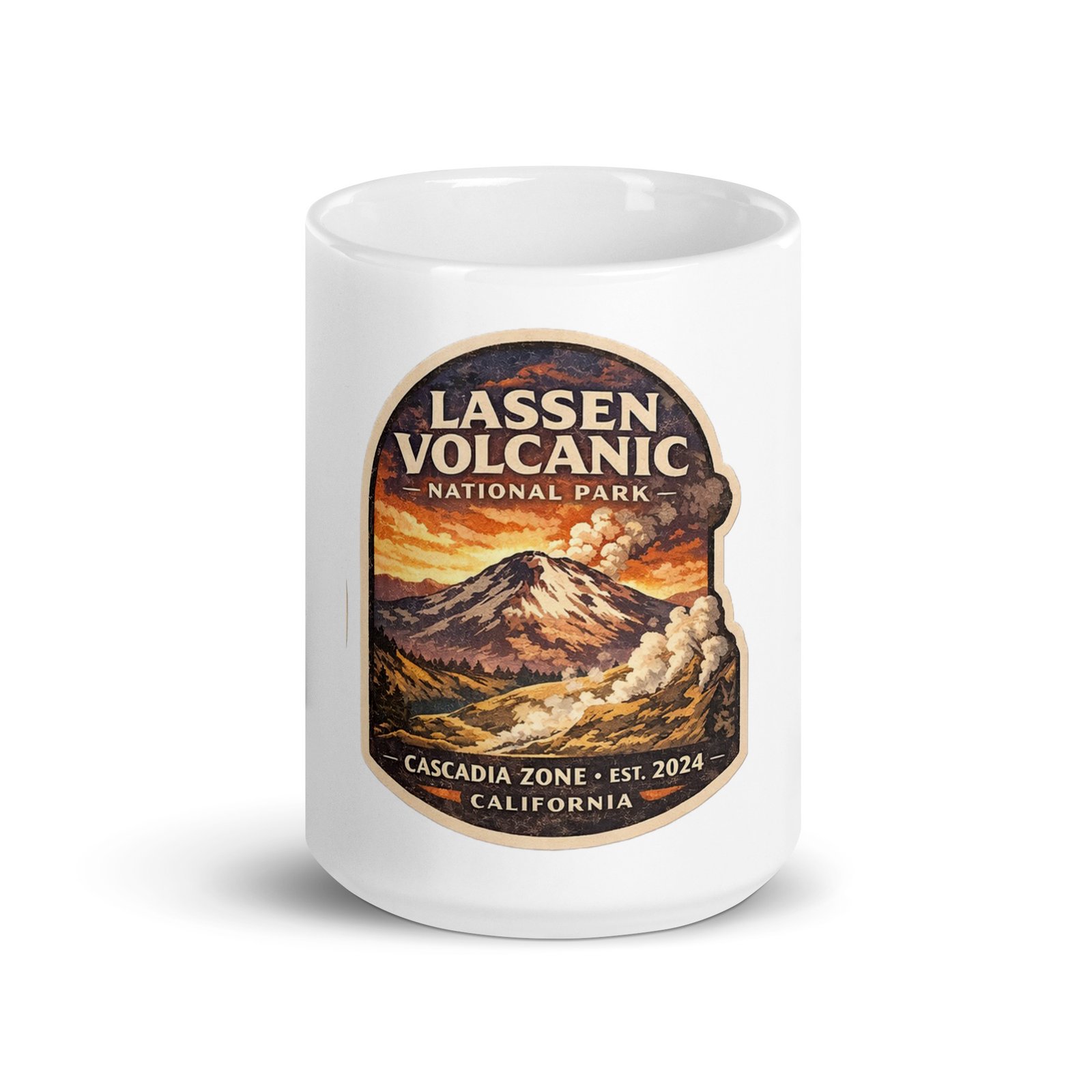 Lassen Peak White Mug - Image 7