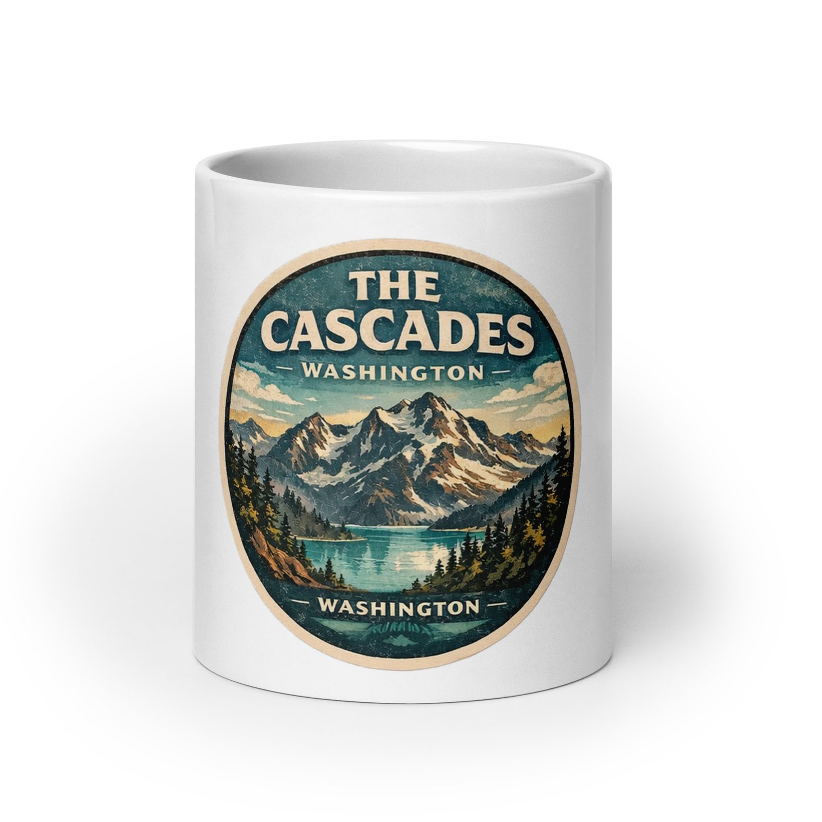 North Cascades White Mug
