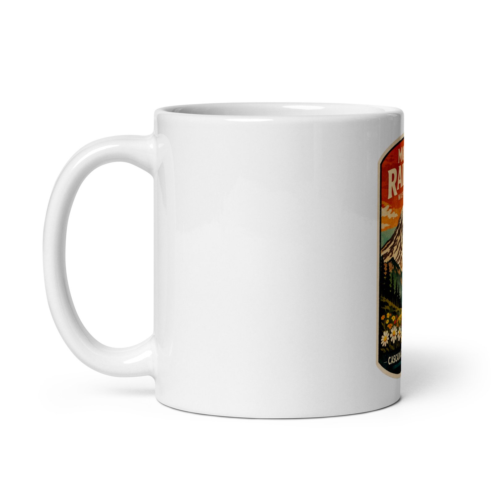 Mt. Rainier White Mug - Image 3