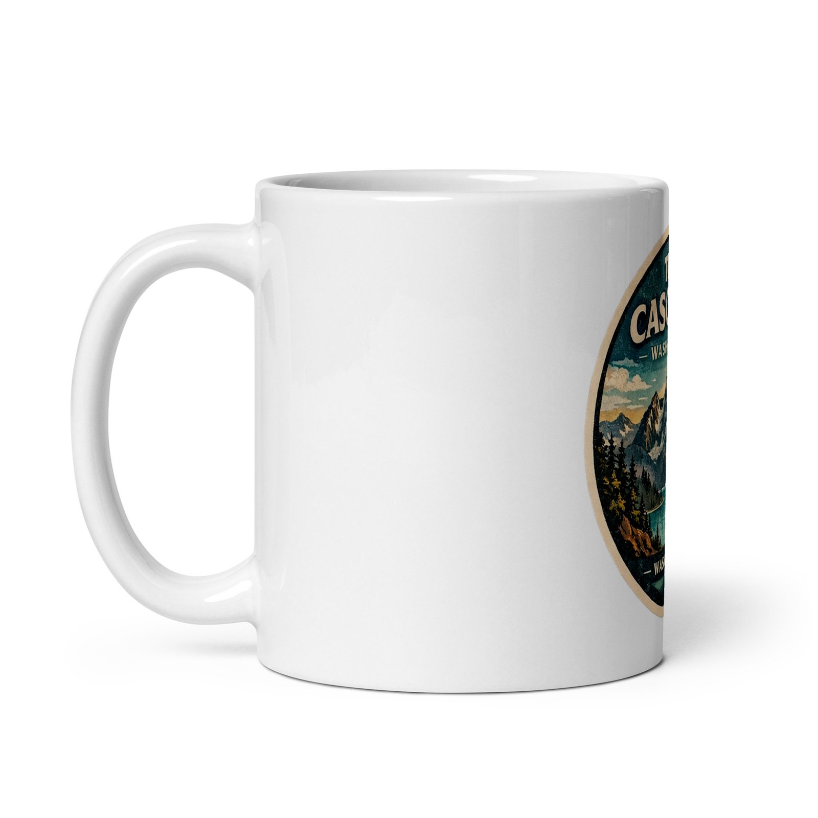 North Cascades White Mug - Image 3