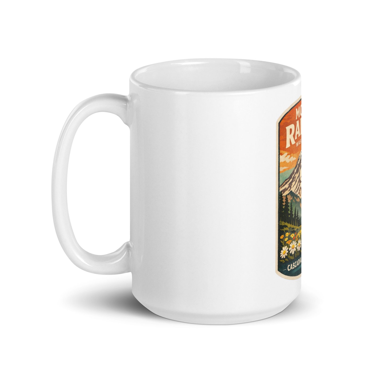 Mt. Rainier White Mug - Image 6