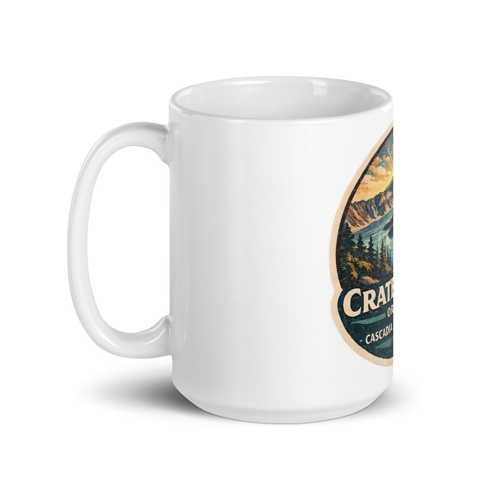 Crater Lake White Mug - Image 4
