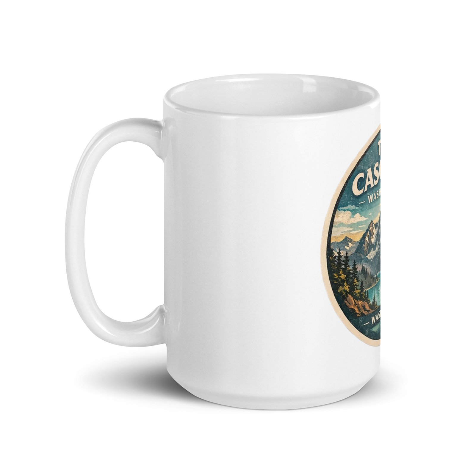 North Cascades White Mug - Image 6