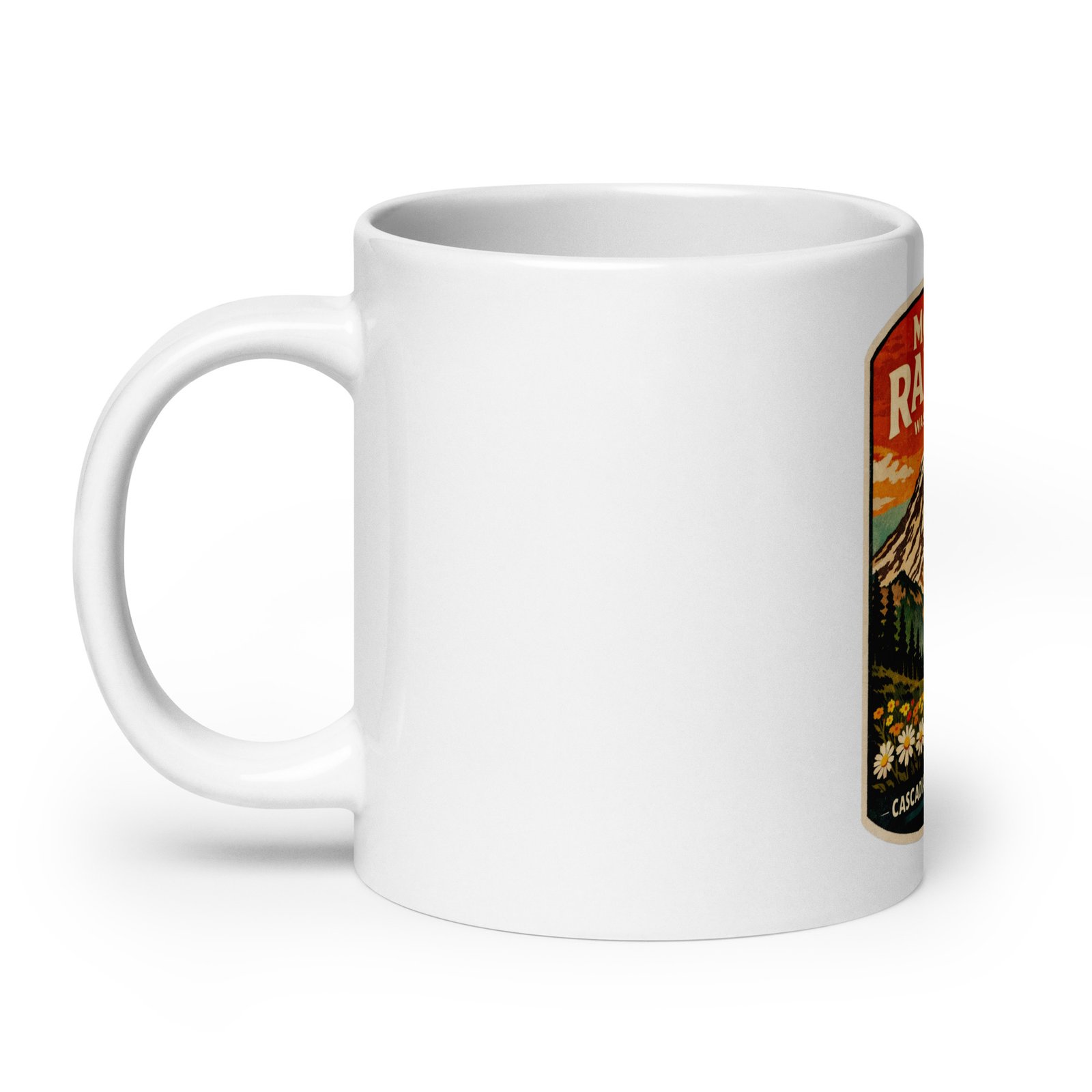 Mt. Rainier White Mug - Image 9