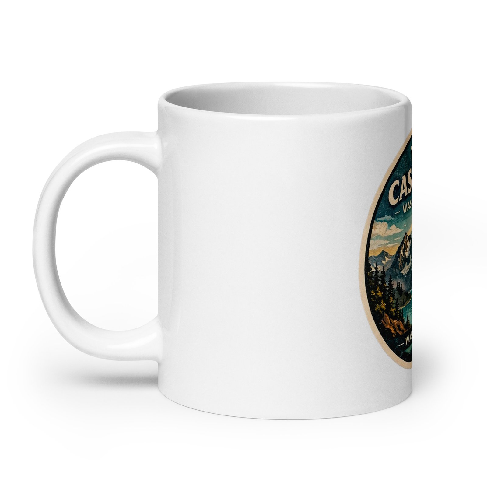 North Cascades White Mug - Image 9