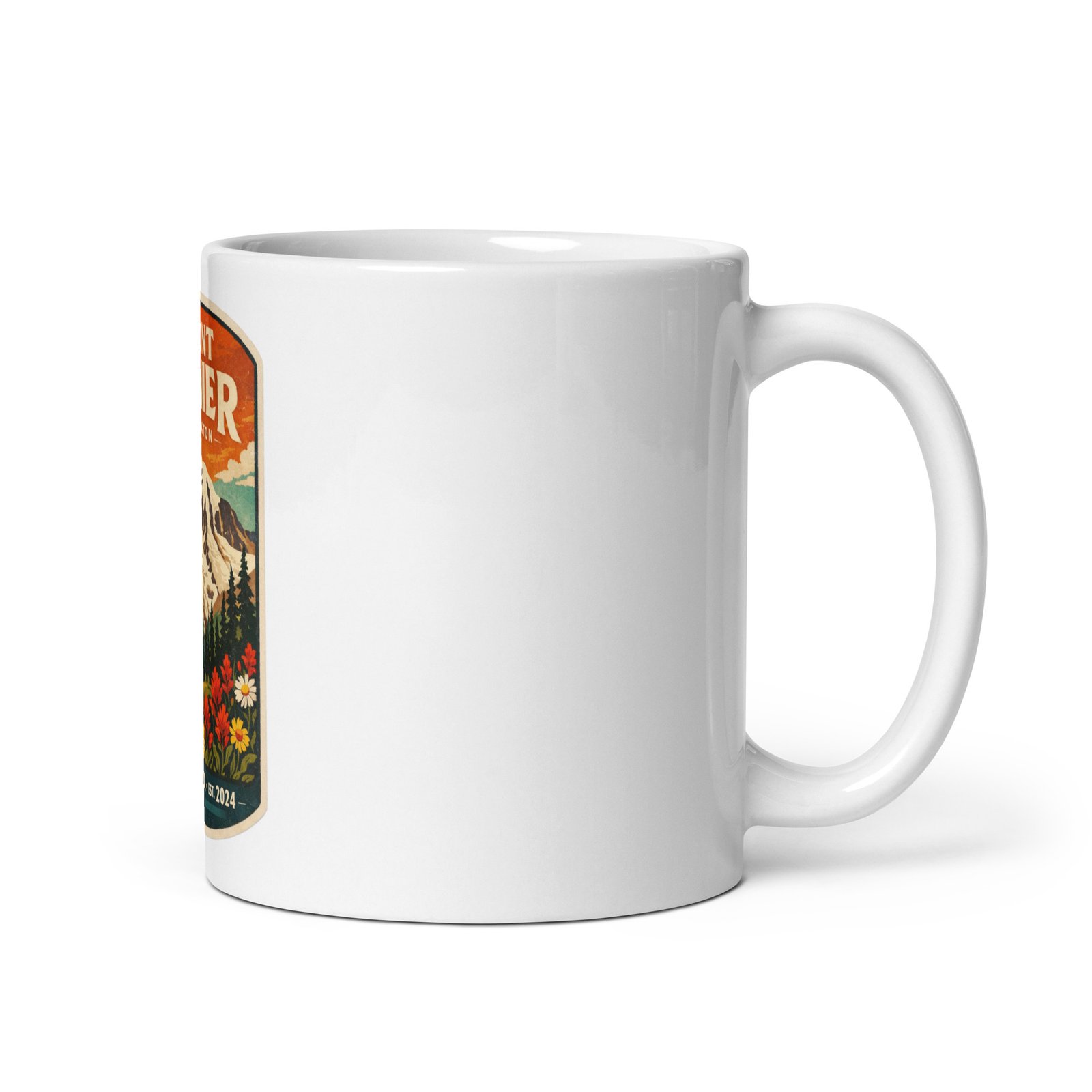 Mt. Rainier White Mug - Image 2