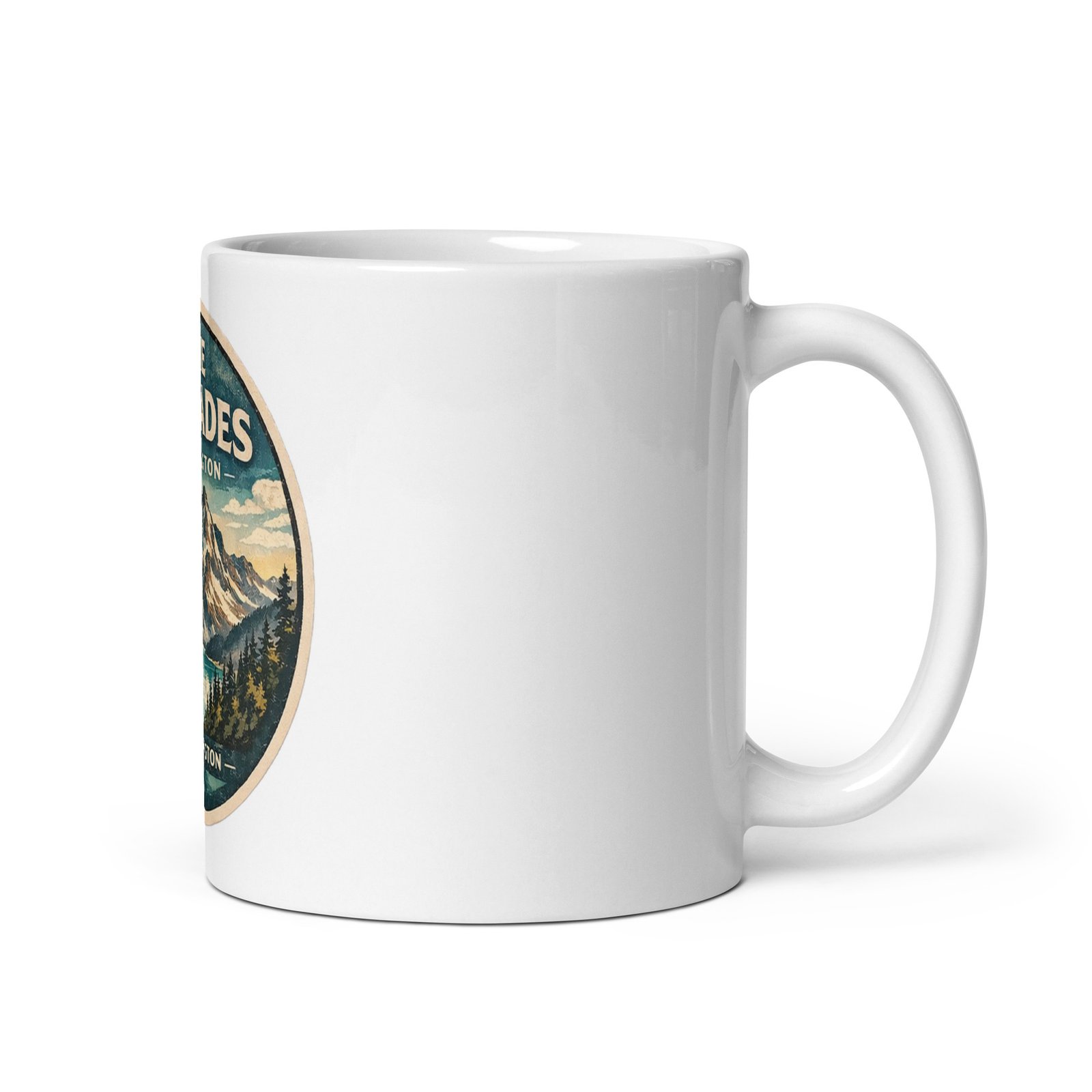 North Cascades White Mug - Image 2