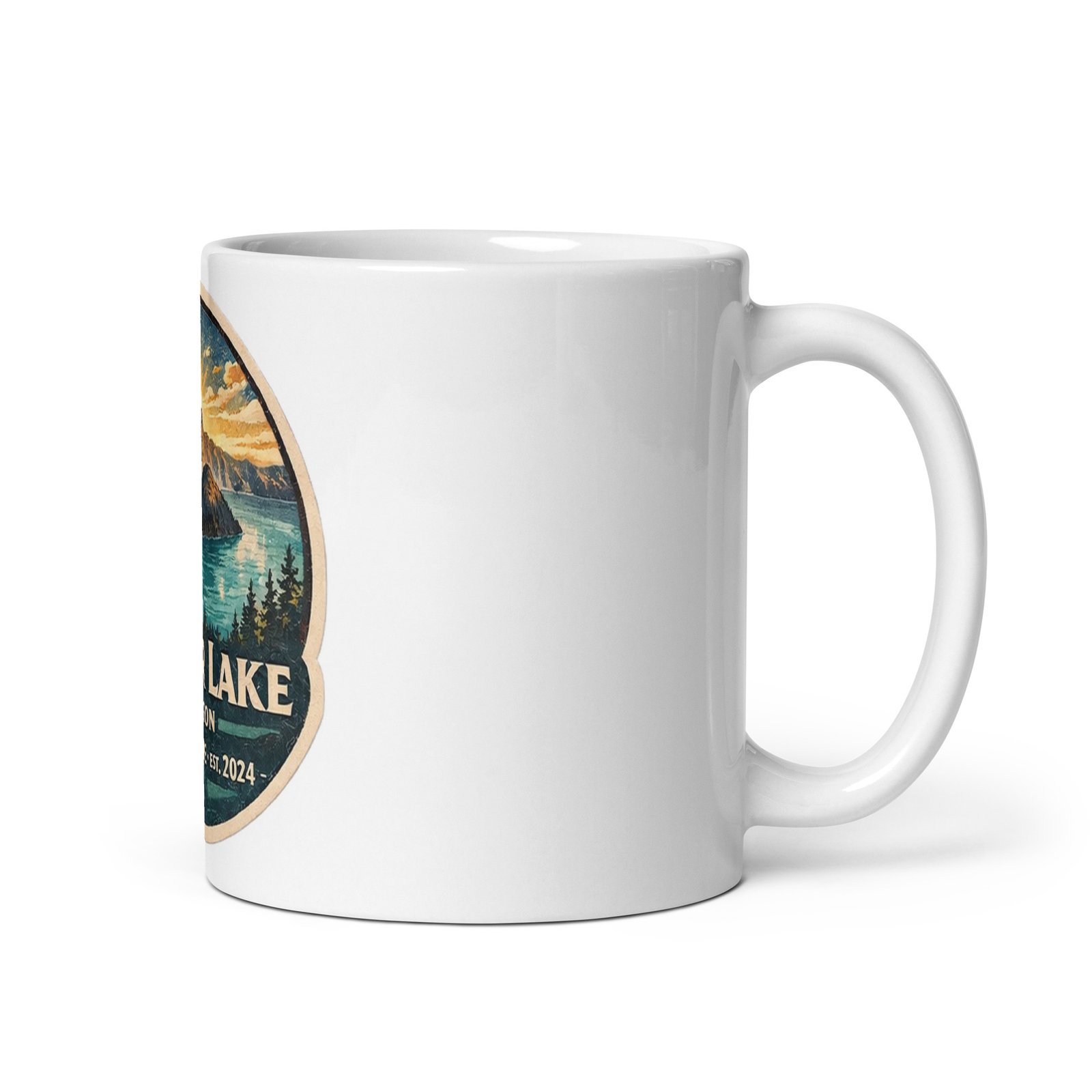 Crater Lake White Mug - Image 8