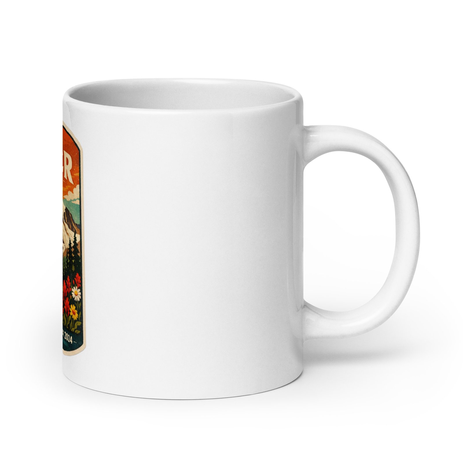 Mt. Rainier White Mug - Image 8