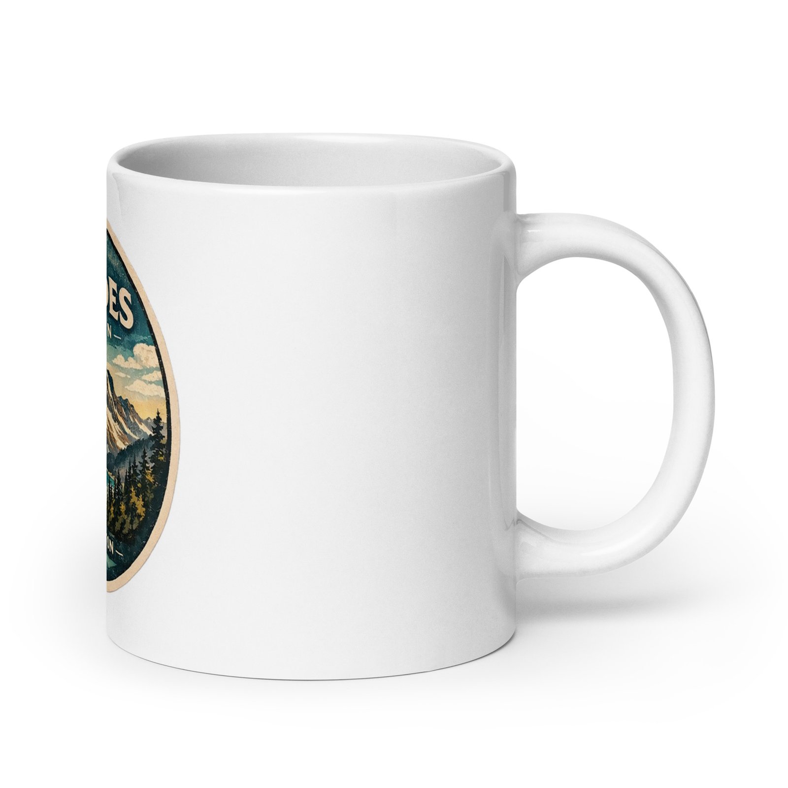 North Cascades White Mug - Image 8