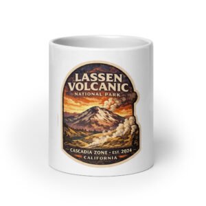 Lassen Peak White Mug