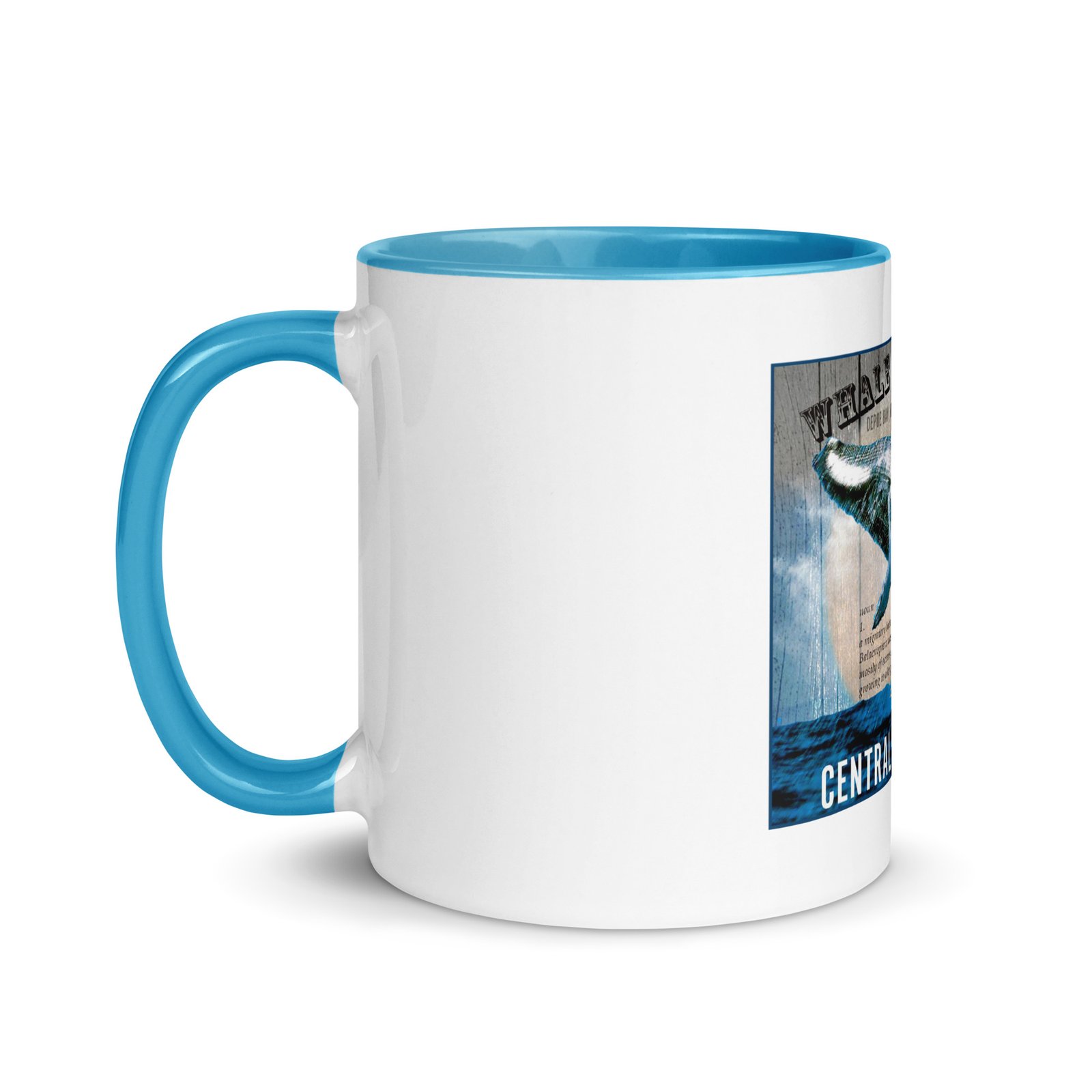 Whale Watchers Mug with Color Inside - Image 3