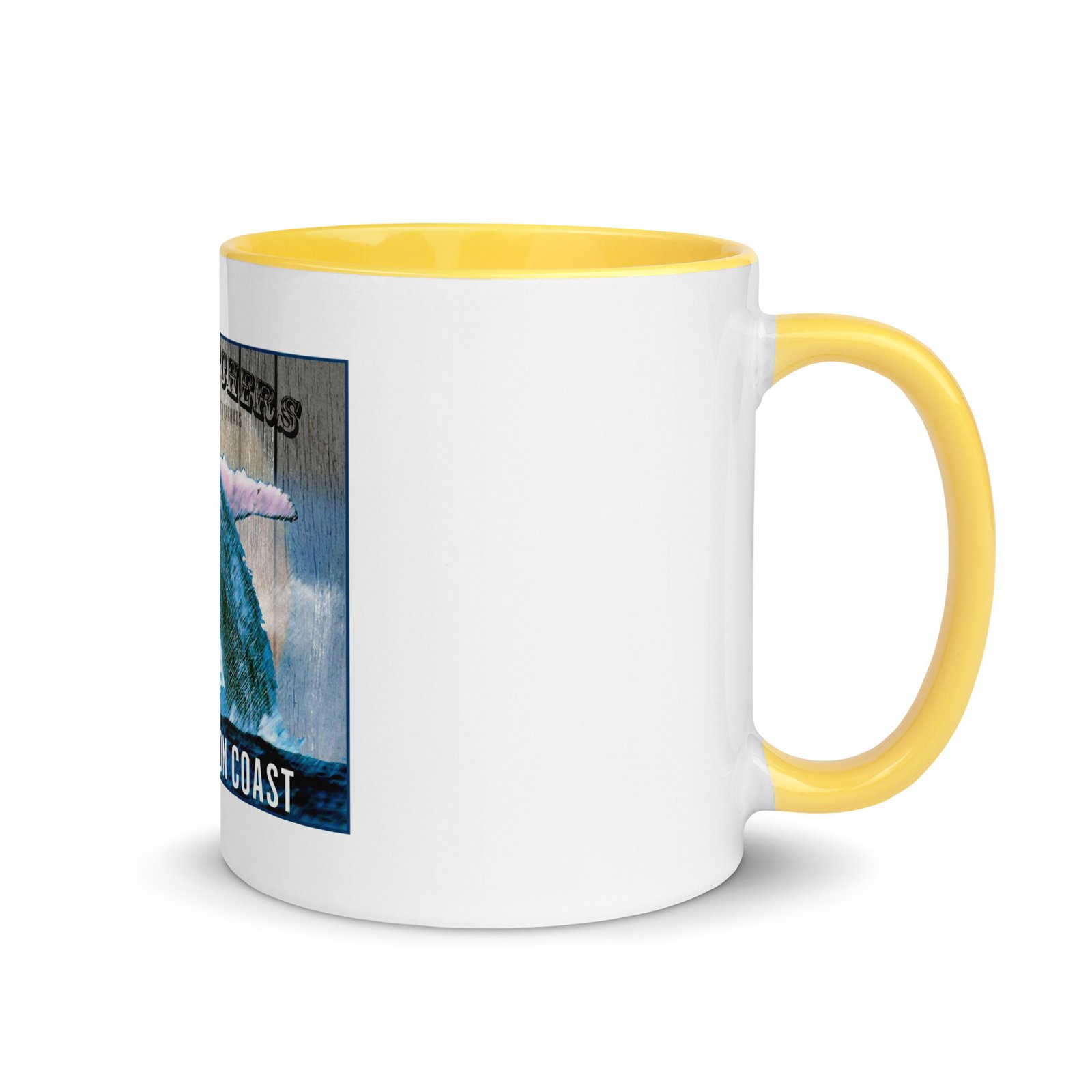 Whale Watchers Mug with Color Inside - Image 4