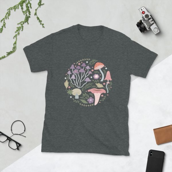 Mushroom Circle Short-Sleeve Unisex T-Shirt - Image 2