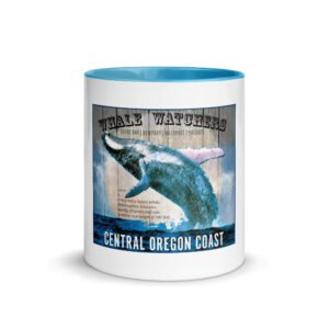 Whale Watchers Mug with Color Inside