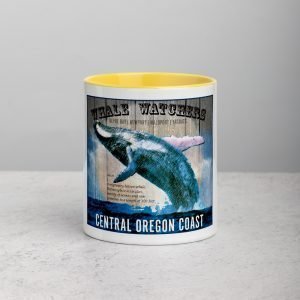 Whale Watchers Mug with Color Inside