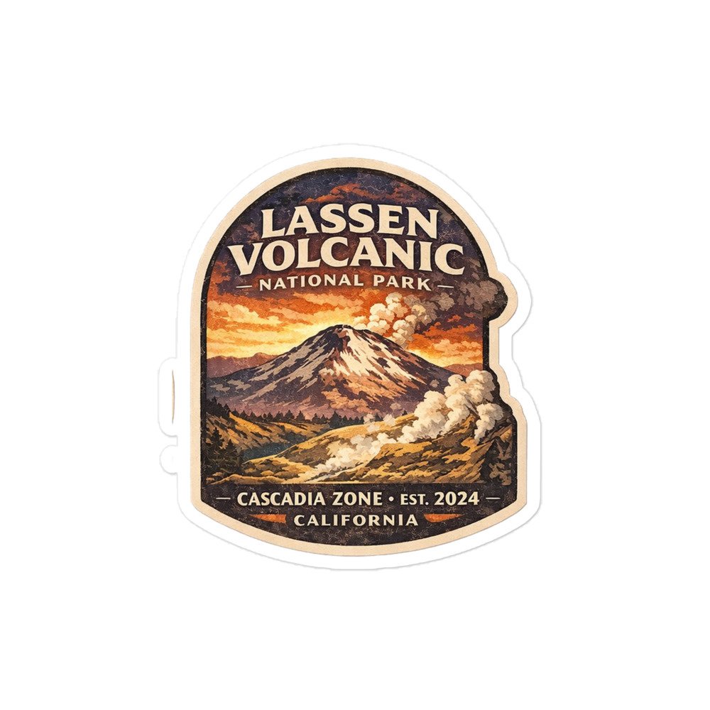 Lassen Peak Sticker - Image 2