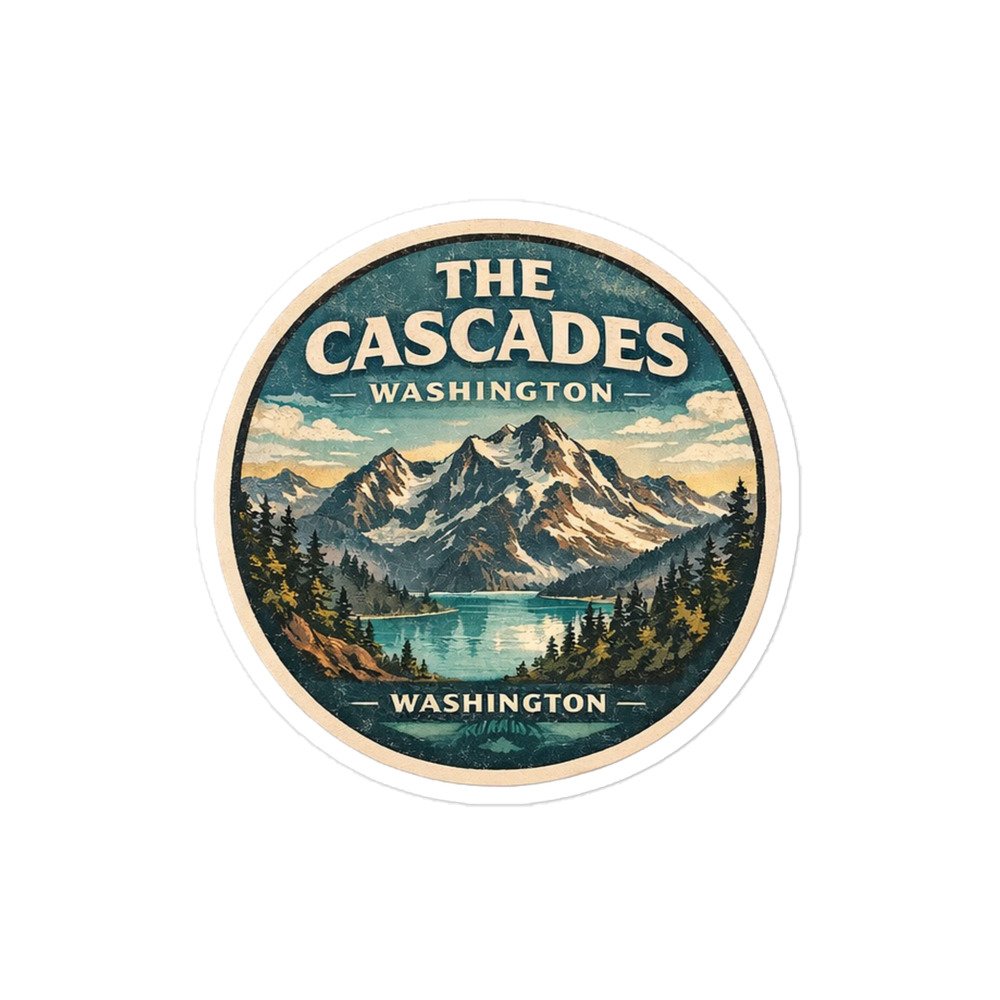 North Cascades Sticker - Image 2